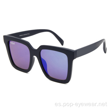 Gafas de sol cuadradas de plástico para mujer Simple Trendy